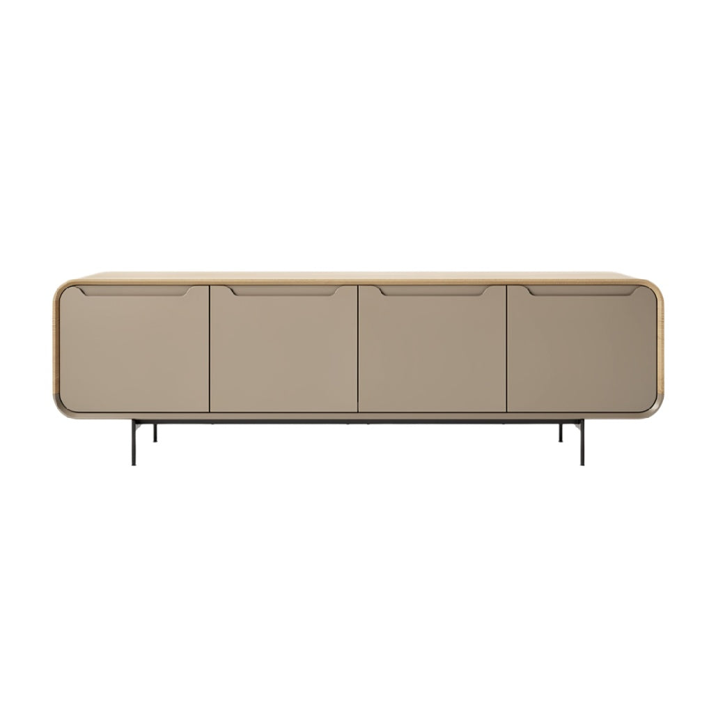 Modern Minimalist Sideboard with Streamlined Design and Metal Legs